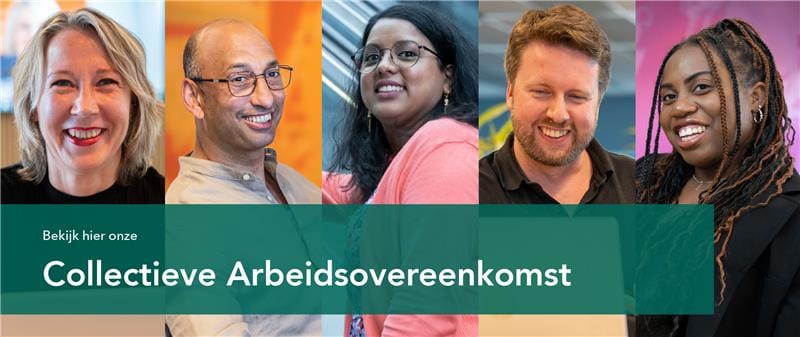 Vijf verschillende medewerkers